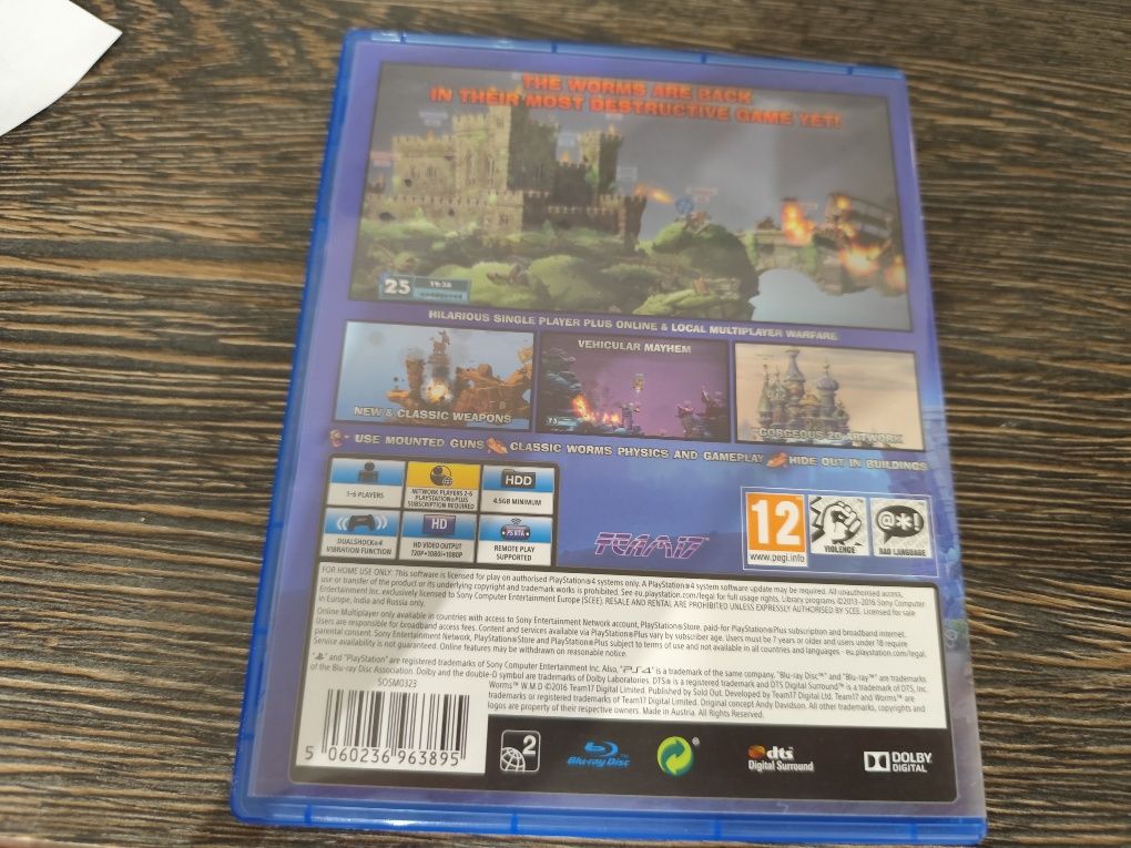 Игра за playstation 4 Worms