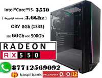 Продам игровой компьютер Intel Core i5/ОЗУ 8Gb/SSD60Gb/HDD500/RX550