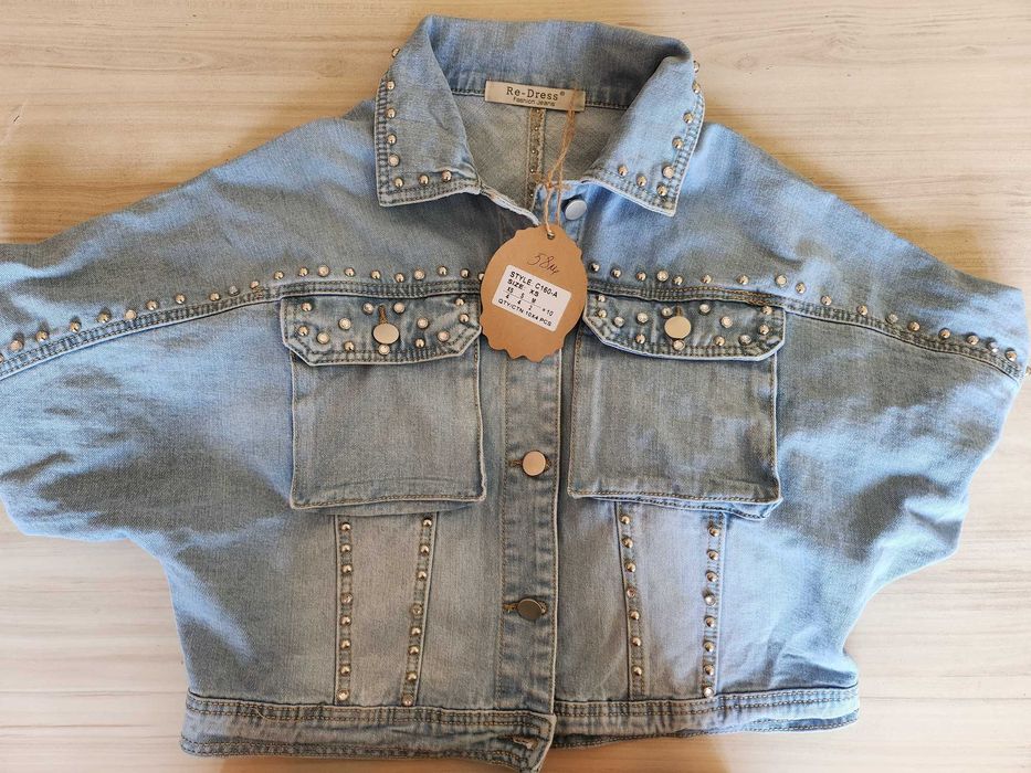 Дамско дънково яке