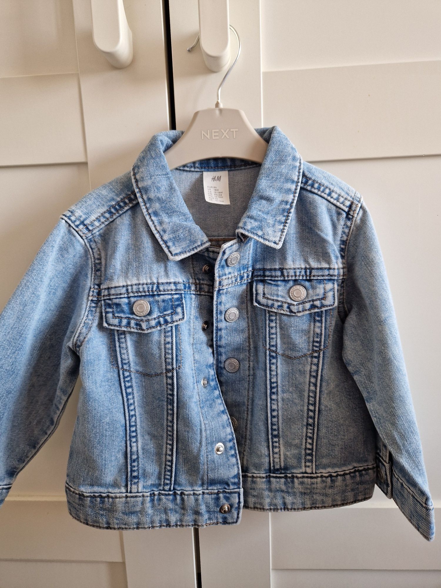 Дънково яке за момиче H&M 12-18м