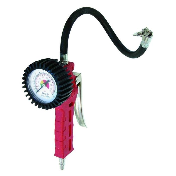 Pistol de umflat Carpoint Profesional cu manometru de 12 bar si ceas de 63mm