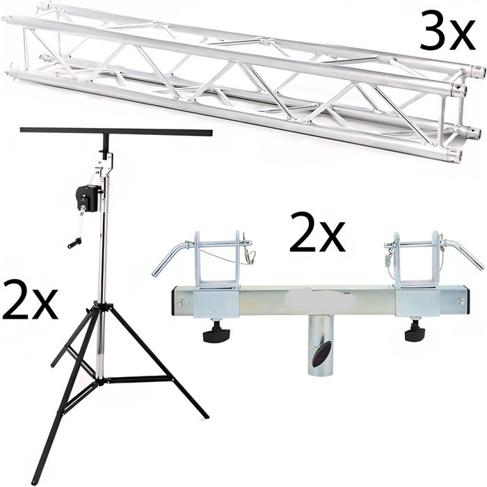 Set complet schela lumini 4-6 metri trepied grinda trio F33 Globaltrus
