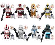 Set 8 Minifigurine tip Lego Star Wars Clone pack10