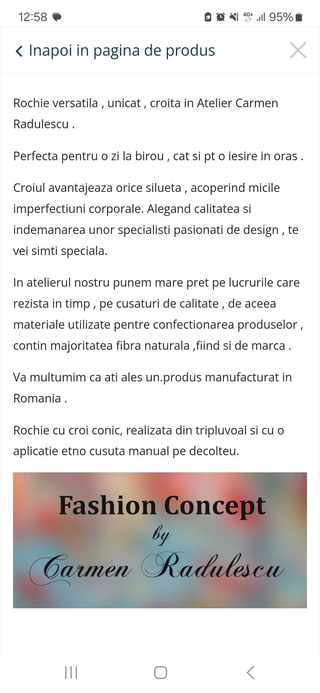 Rochie Atelier Carmen Radulescu unicat
