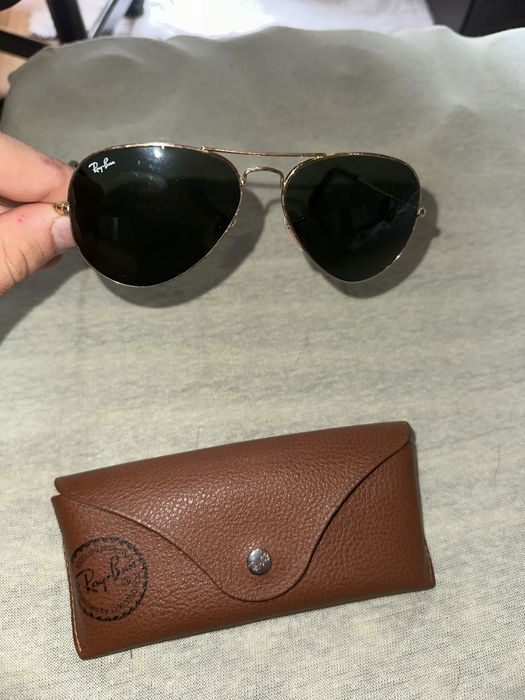 rayban aviator gold
