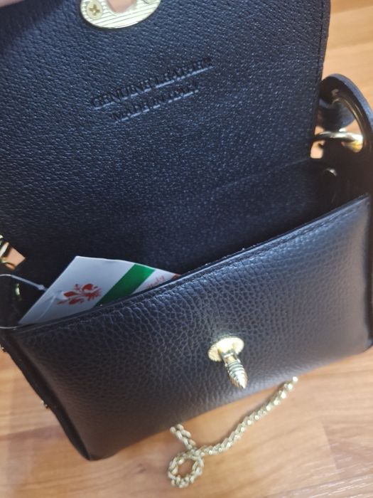 Geantă neagră piele naturala