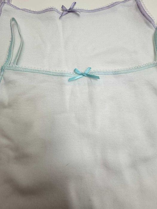 Майки для девочек NEXT, Marks & Spencer , белая, размер 5/6, 6/7