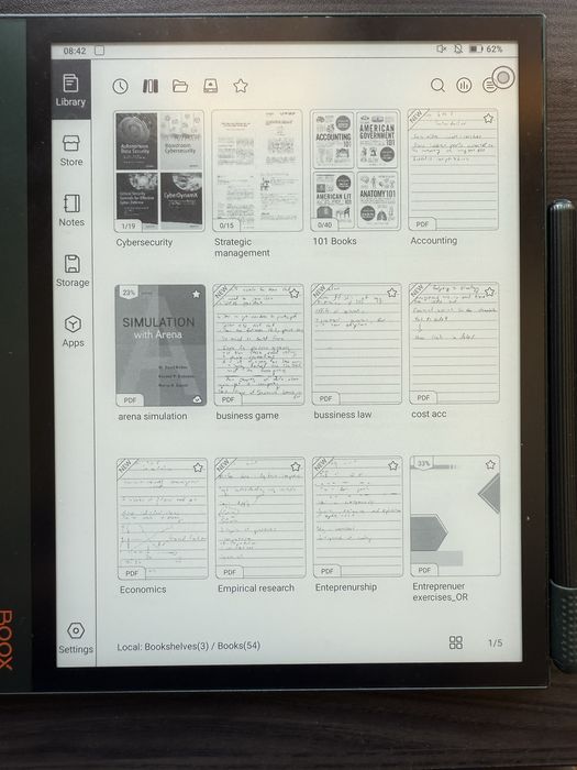 Onyx Boox Note Air2Plus - отлично състояние с оригинален кашъф