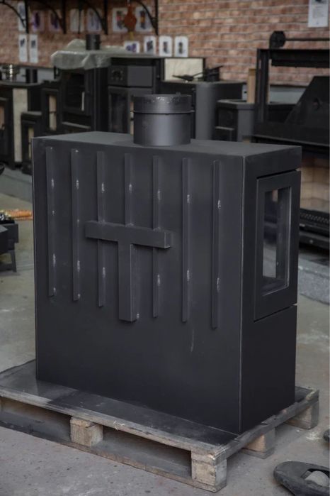 Камин “PRO-936P” в стиле минимализма,каминная топка,котёл,отопление