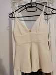 Top elegant alb, marimea XS