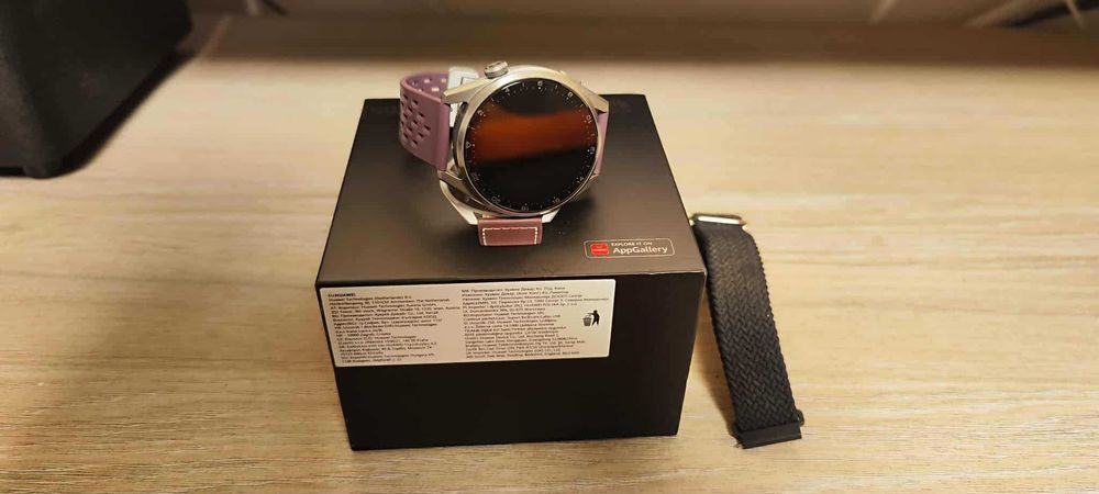 Ceas smartwatch Huawei Watch 3 Pro, 48mm, titan, safir, eSIM, WI-FI