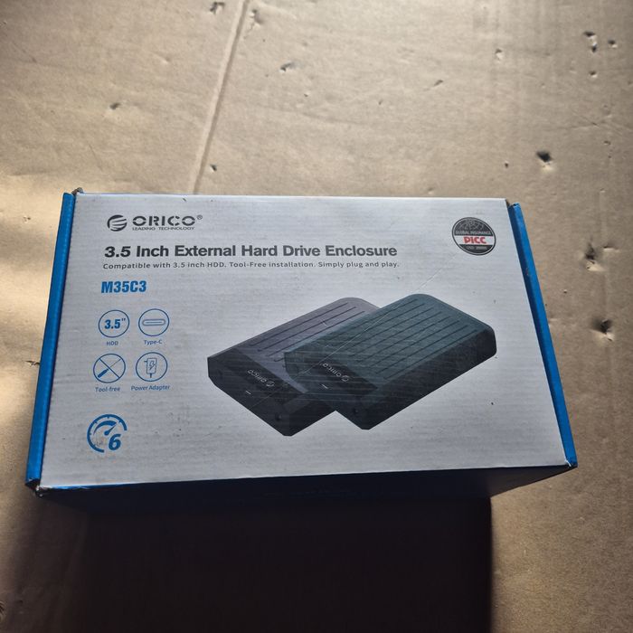 ORICO Кутия за твърд диск 3.5 инча USB C без инструменти Външен SATA H