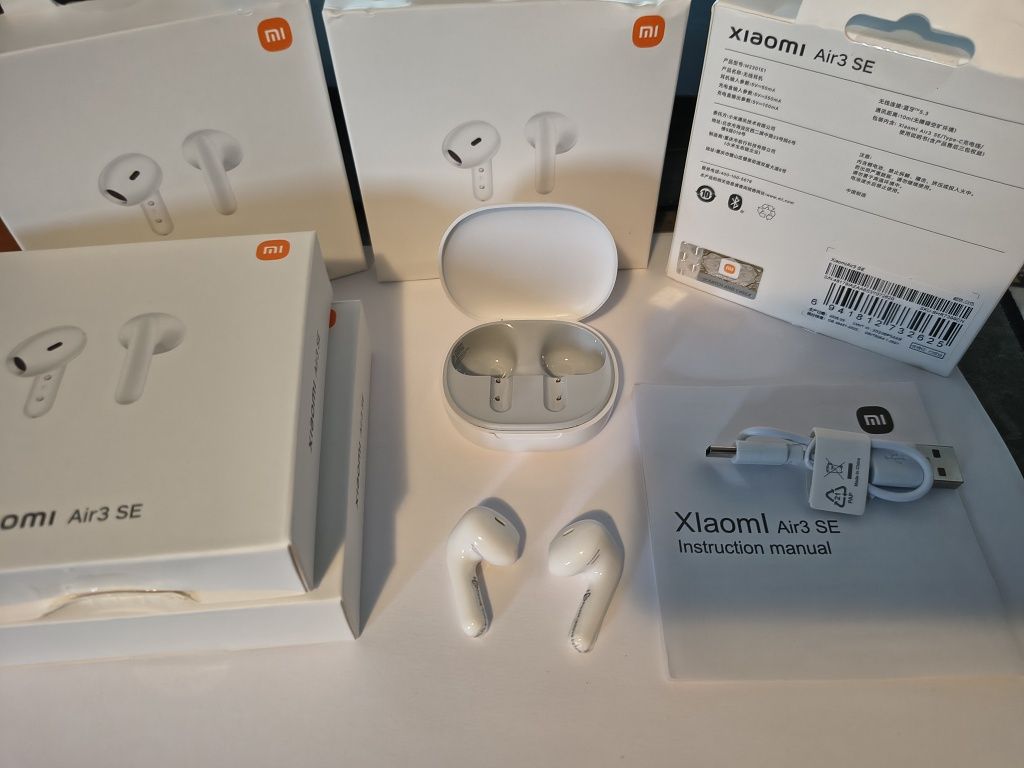 Căști Bluetooth wireless Xiaomi Air3 SE albe
