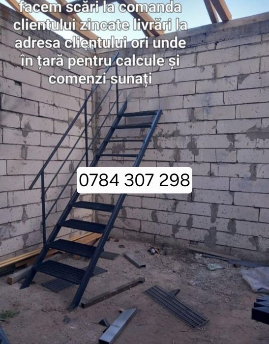 Confectionam scarii metalice zincate exterioare și pentru incendii , p