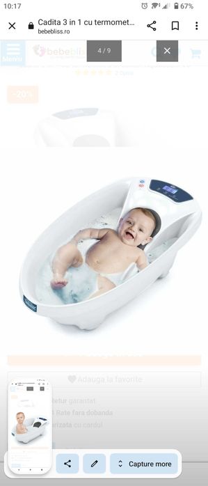 Cădiță bebe 3 in 1