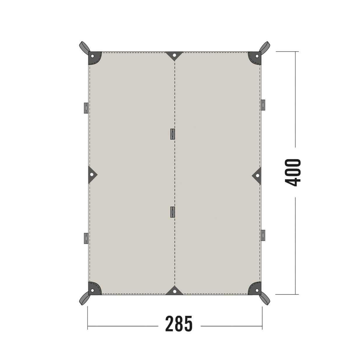 Брезент за къмпинг Tarp 4 TC 280х400