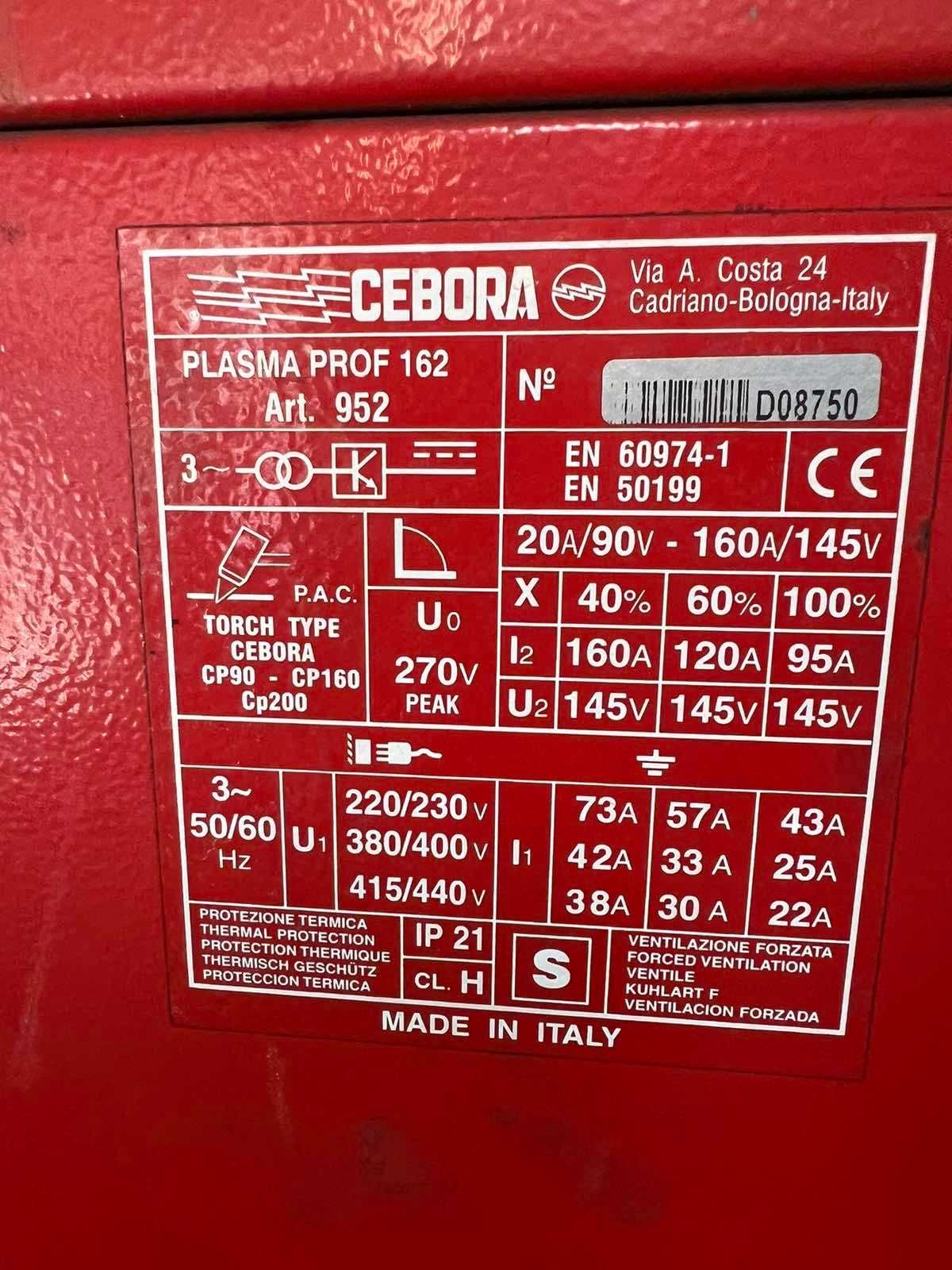нов плазмен източник CEBORA PROF 162