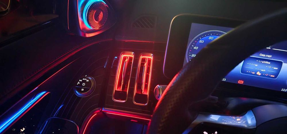 mercedes w223 s class амбиент въздуховоди