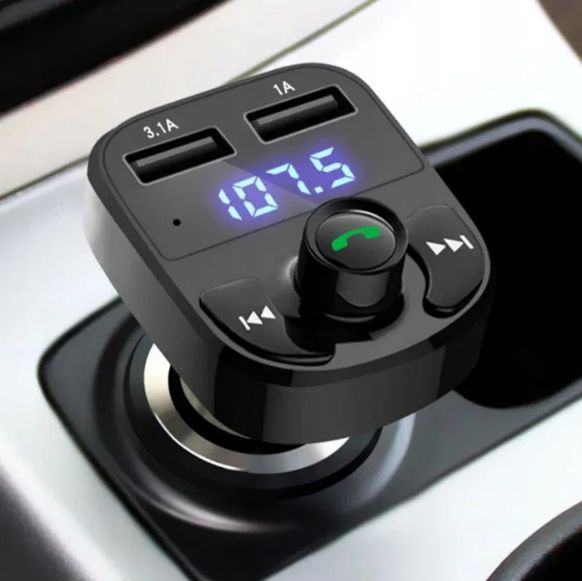Автомобильный FM модулятор CAR X8 Bluetooth флешка микрофон для Авто