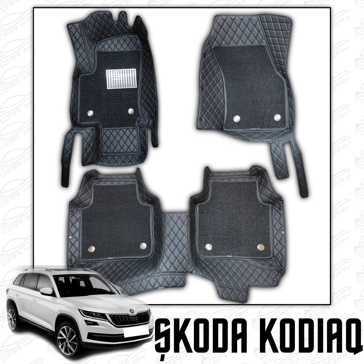 9D polik / коврики для Skoda Kodiaq