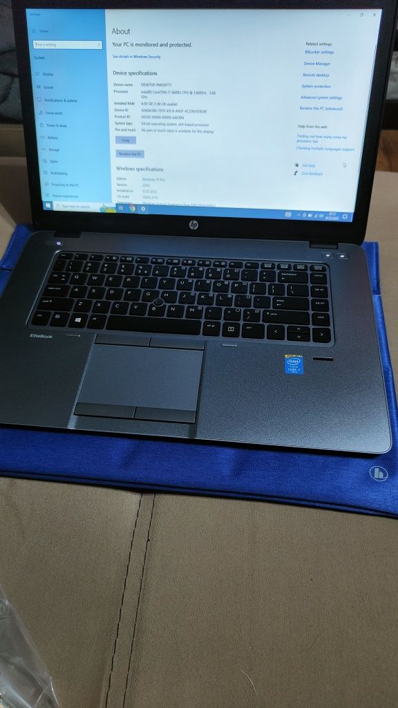 Laptop impecabil HP Elitebook 850 G2/8Gb/i7
