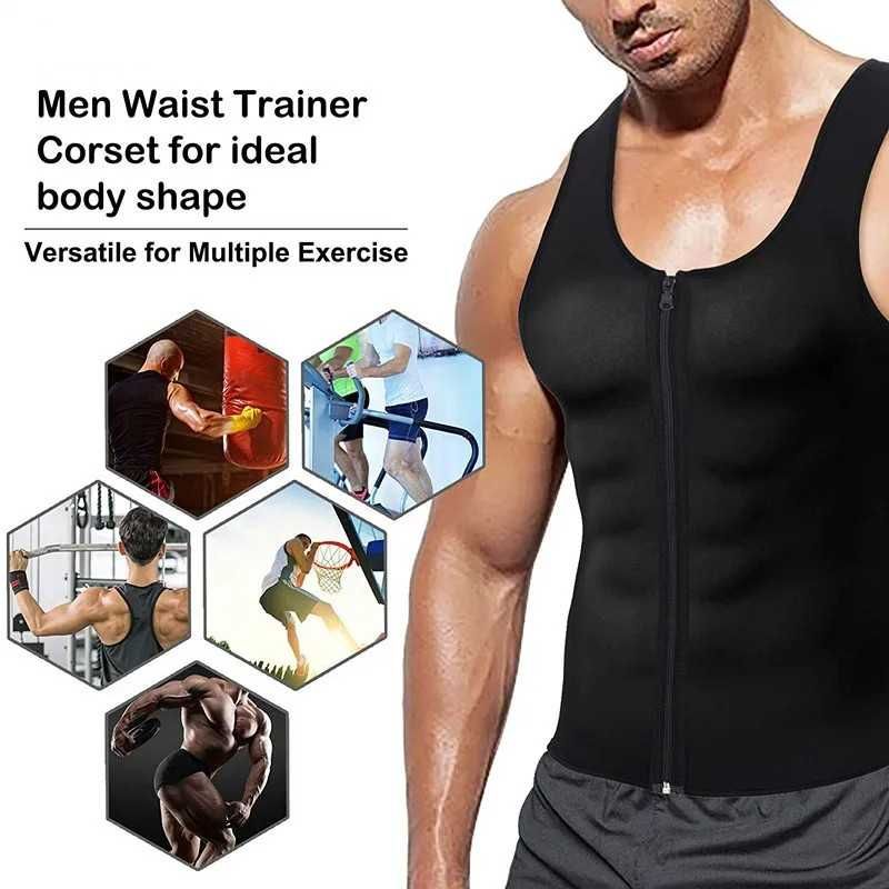 Vesta fitness pentru slabit barbati XL neopren termoactiv efect sauna