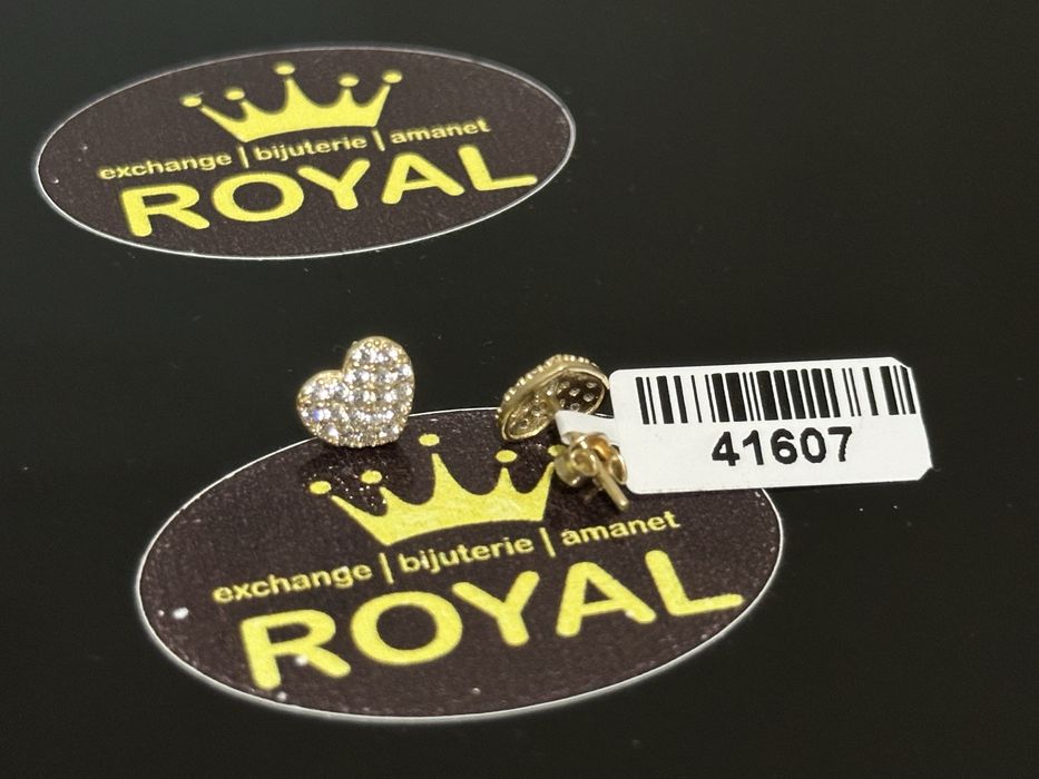 Bijuteria Royal: Cercei aur 14k/1.34 gr