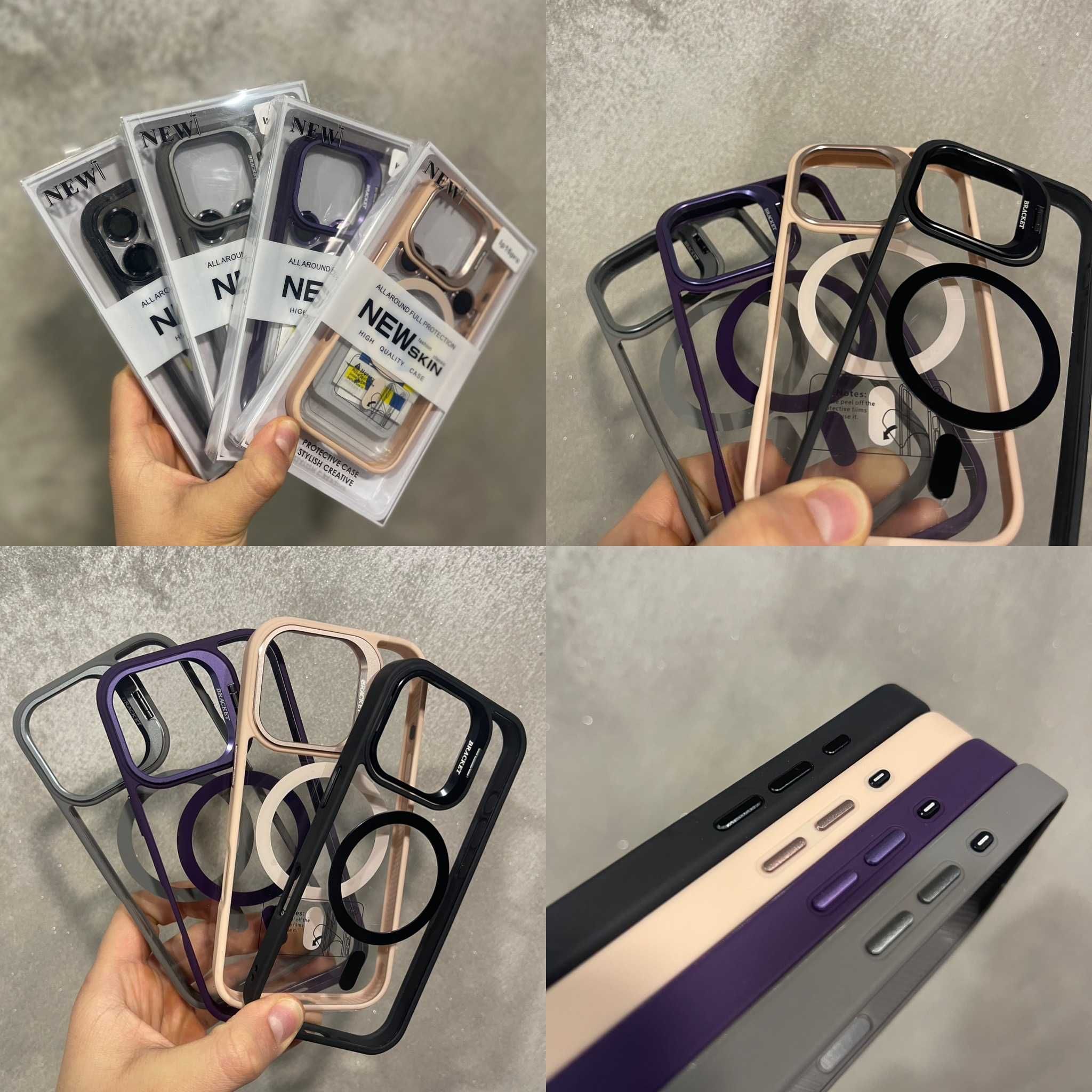 Кейс с защита за камерите/стойка iPhone 15 16 Pro 15 Pro Max 16 Pro 16