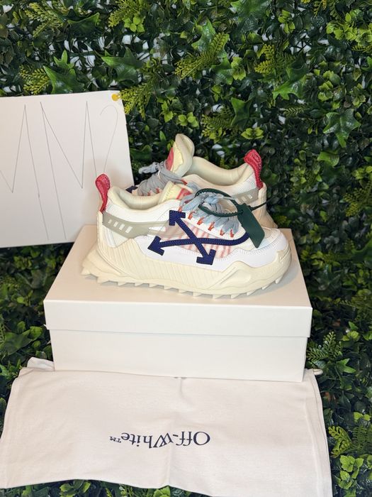 Adidasi/Sneakers Off-White Odsy-1000 Cream White Blue