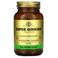 Супер гинкго, Solgar, 120 вегетарианских капсул Super Ginkgo США