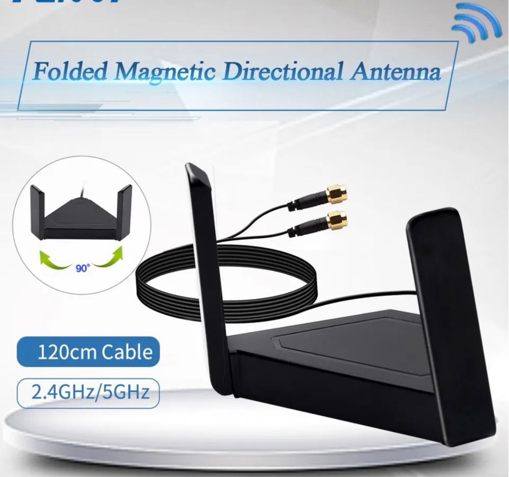 Antene wifi, adaptor SMA-IPEX HMF4-AX200/AX210, HMF2-AC7260HMW