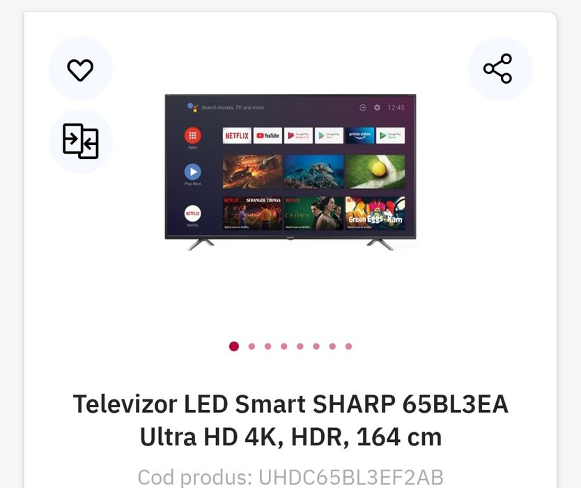 Tv LCD Sharp 165