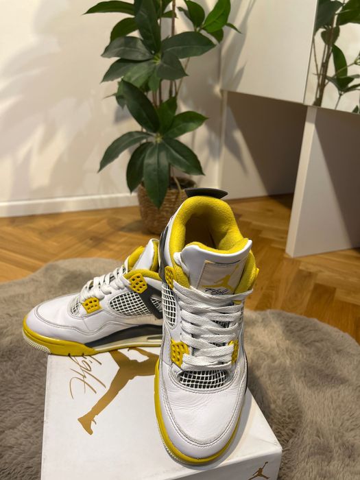 Încălțăminte unisex, din piele, model jordan 4 (original)