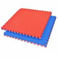 Настилки Татами - 100×100×2.5 см , Подложки Син/Червен Tatami Mat