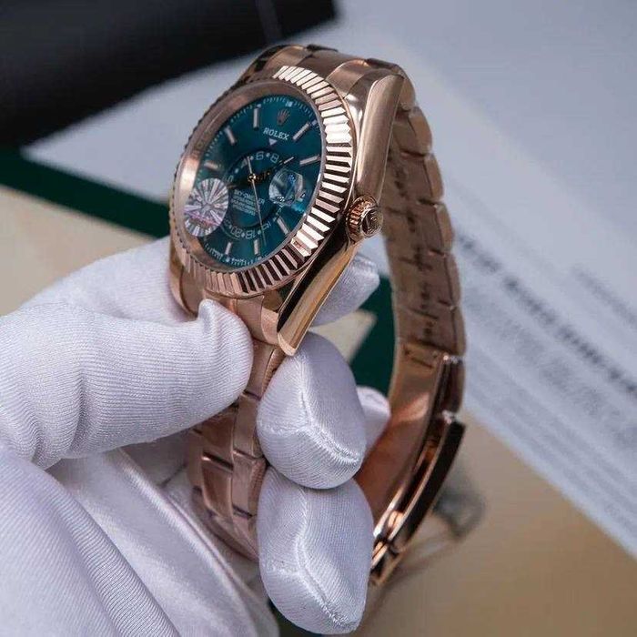 rolex sky-dweller розово злато