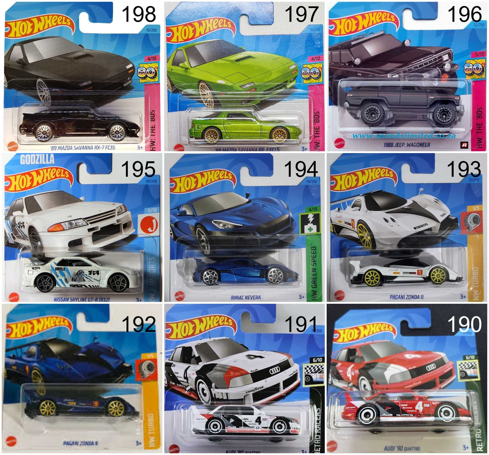 Метални колички Hot Wheels Хот Уиилс в мащаб 1:64 От различни години 1
