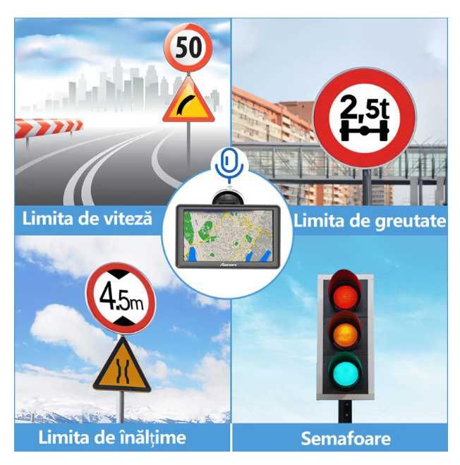 Navigatie GPS 7" Bluetooth Igo Primo Autoturism Camion Truck navigator