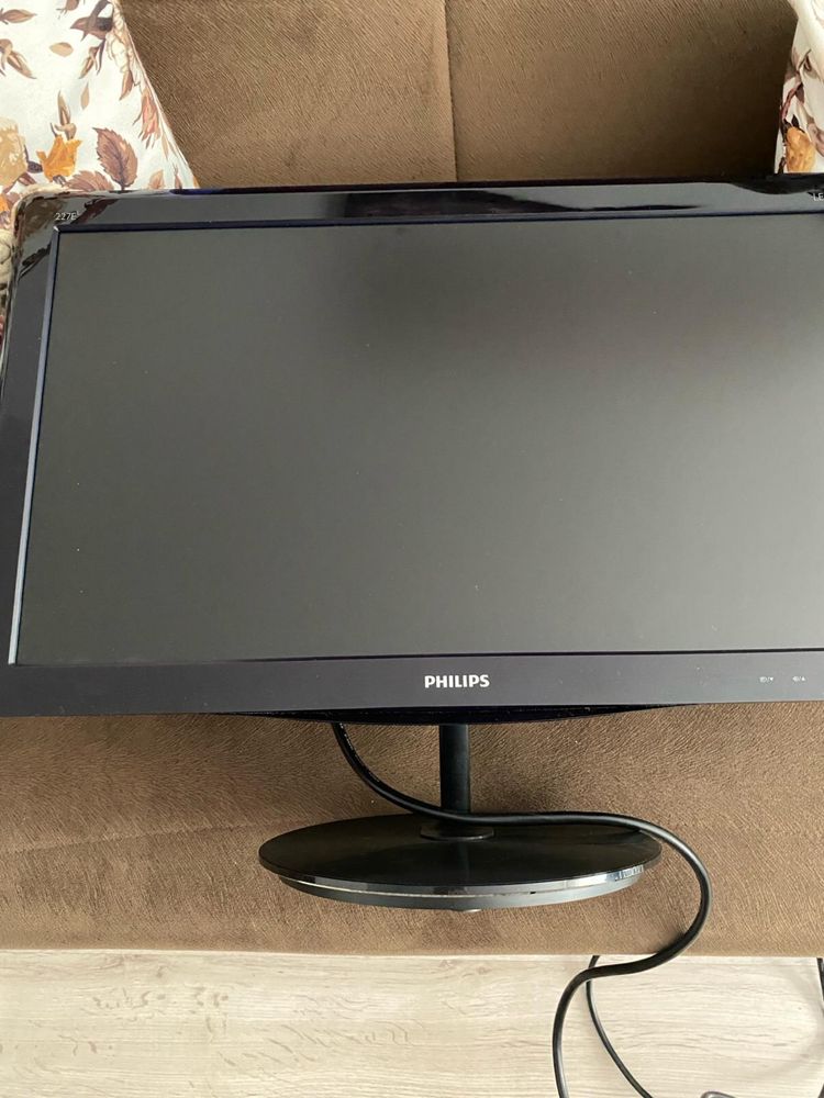 Monitor LED Philips 21.5", Wide, Full HD, DVI, Negru, 227E3LSU