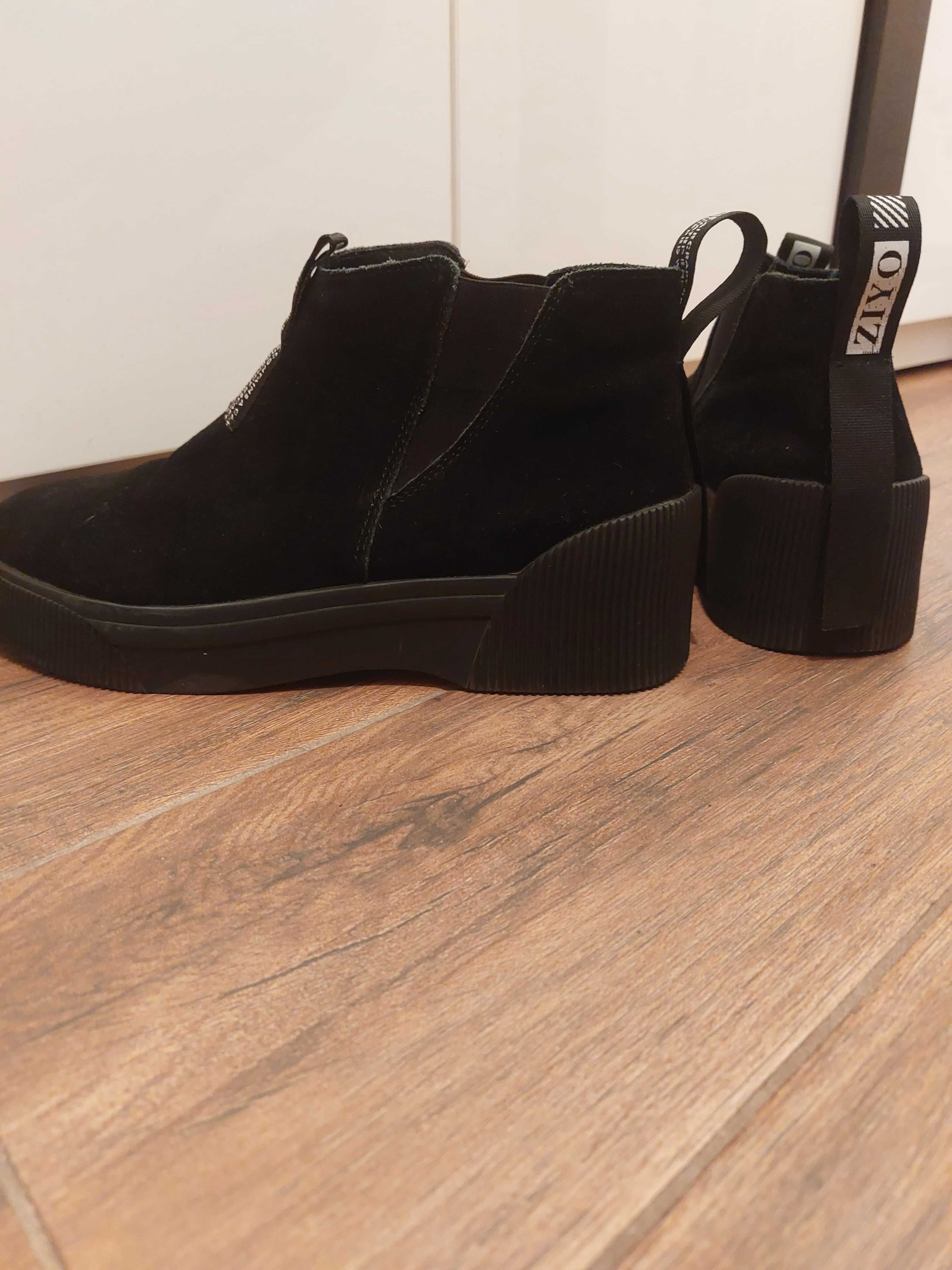 Botine ghete slip on piele 38