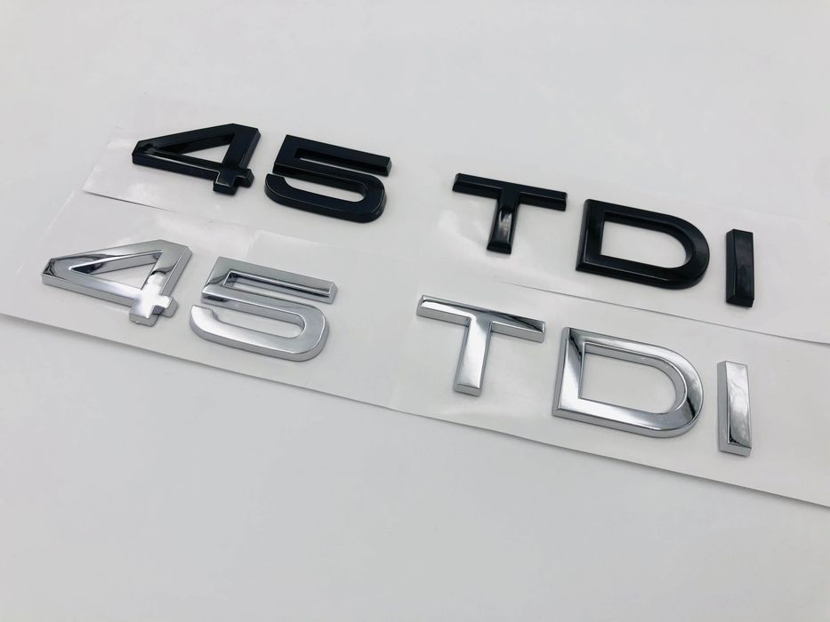 Emblema Audi 45 TDI spate negru