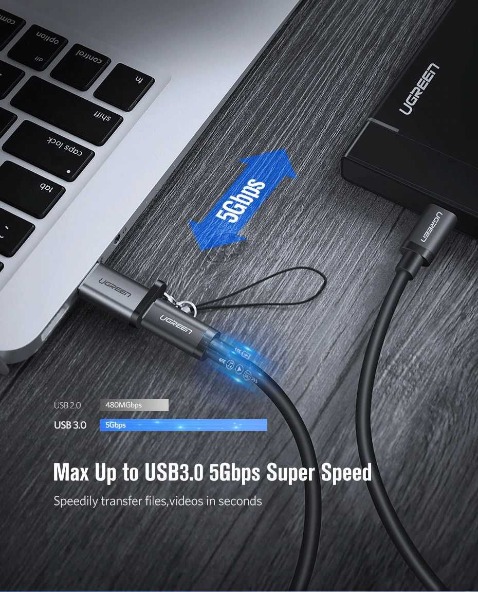 Переходник c  USB TYPE-C to USB TYPE-A USB 3.0  Бренд: Ugreen