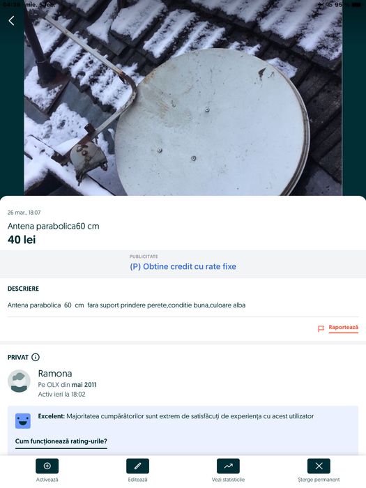 aparat cafea, fier de calcat, parabolica si robinet