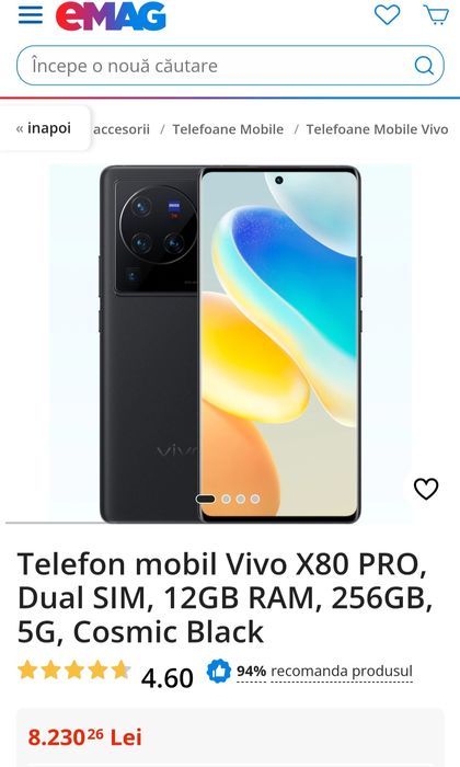 Vivo X80 pro 256ROM 12 GB  ram