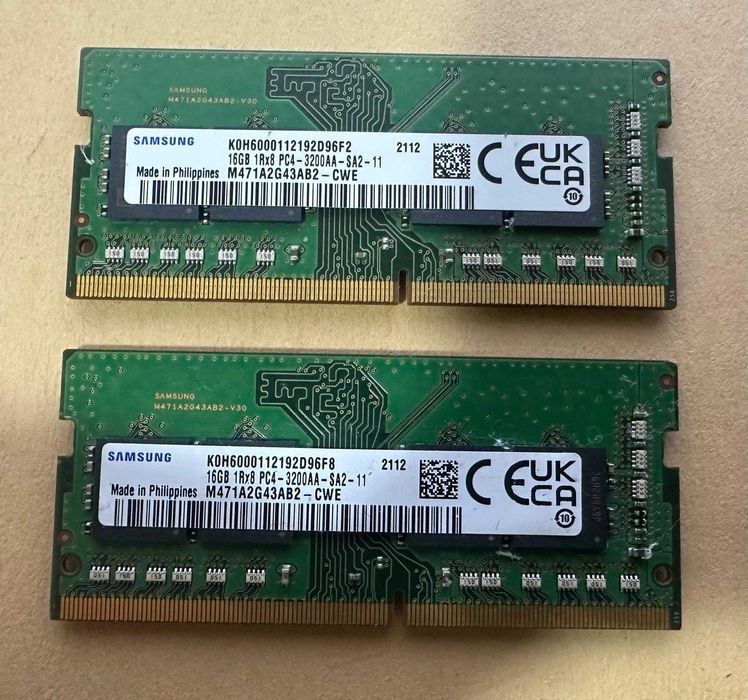 Kit memorii laptop 32GB (2x16) DDR4 3200MHz dual channel SODIMM RAM