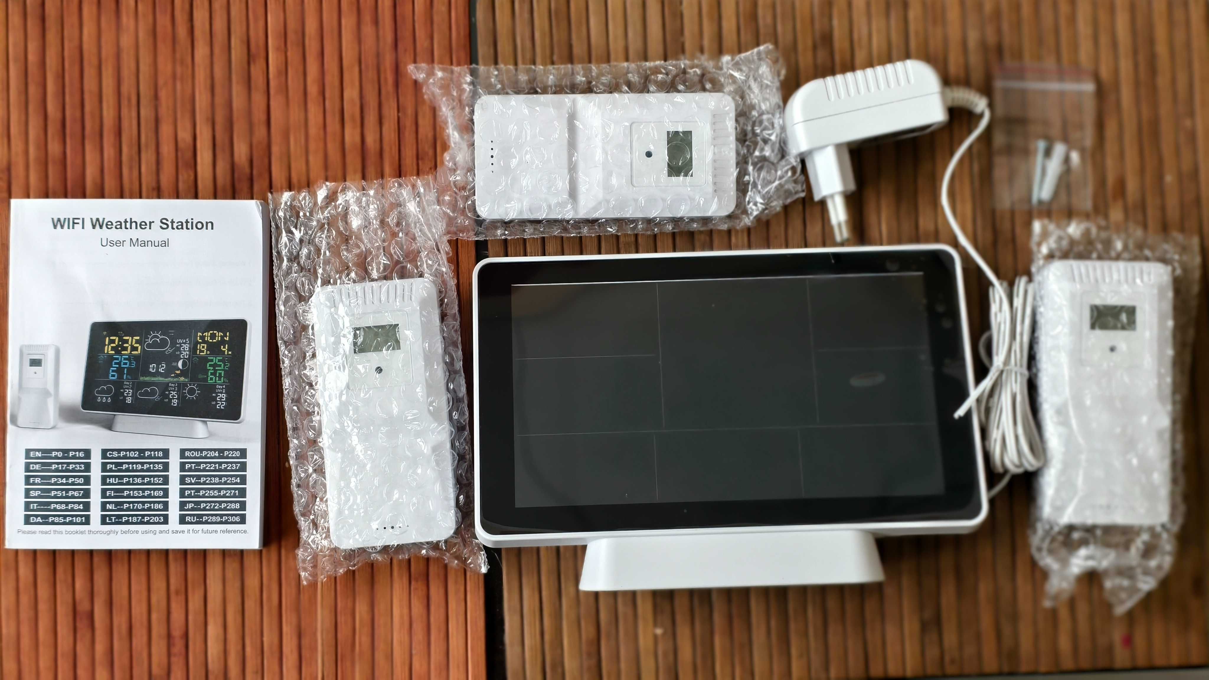 Смарт метеорологична станция Wi-Fi Tuya Smart Life с 3 сензора
