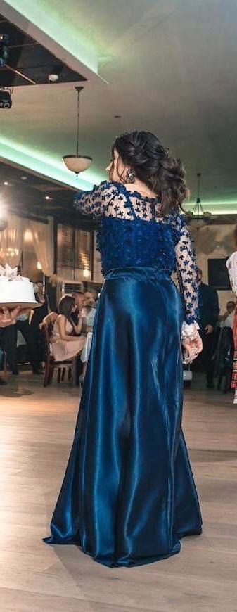 Официална рокля Lorreti в кобалтово син цвят