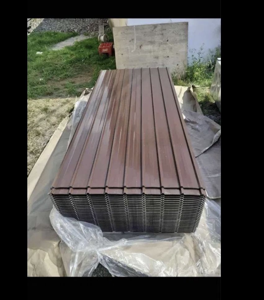 Tablă cutată pe maro de 0,40mm Oferim si montaj