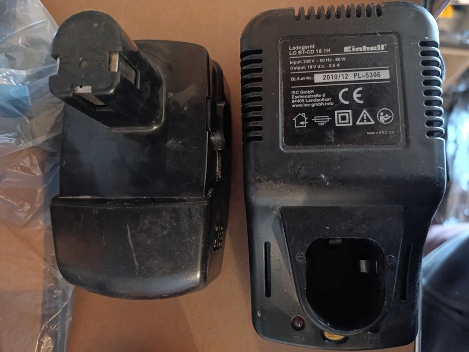Зарядно Einhell + батерия 18v