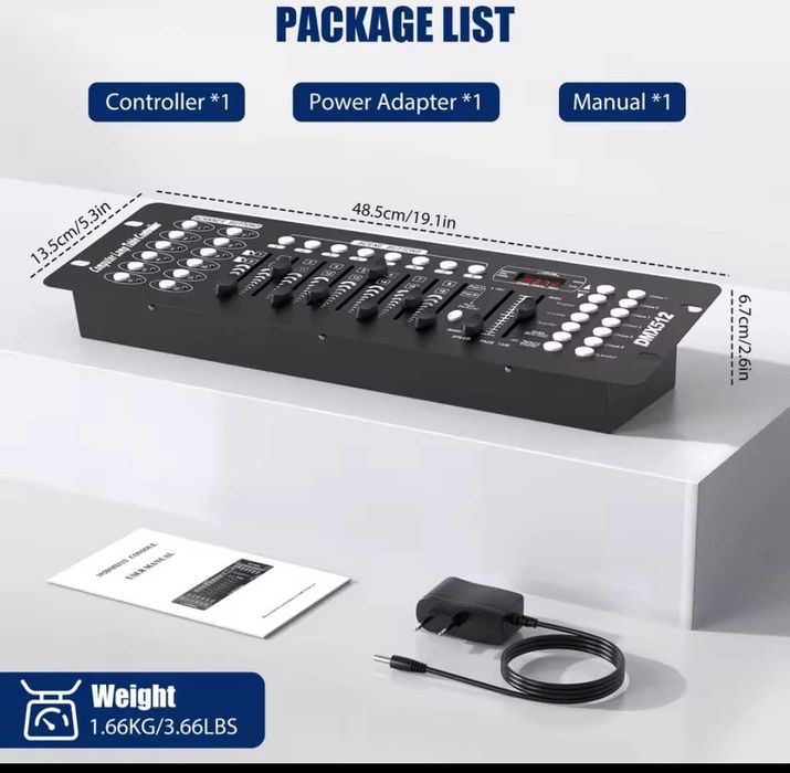 DMX-DJ контролер, 192 DMX512