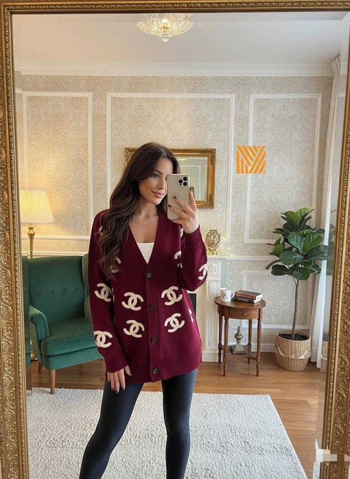 Cardigan dama tricot